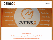Tablet Screenshot of clinicacemeco.com